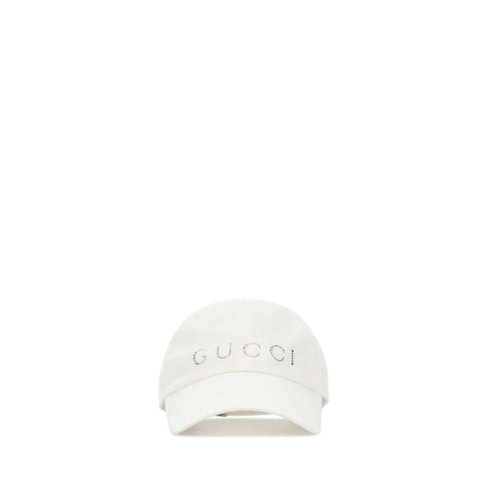 Gucci Women White Cotton Baseball Cap